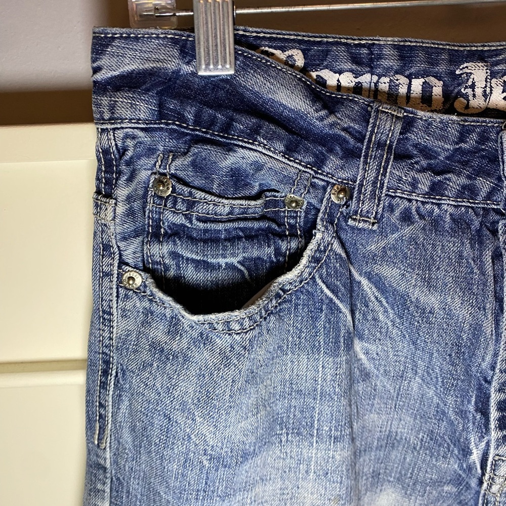 Vintage Bongo Jeans distressed straight leg jeans - Picture 4 of 16